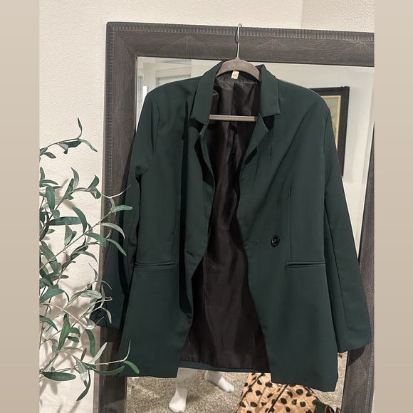 Jackets & Blazers - Women's Dark Green Blazer